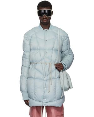 Blue Rick Owens Coats for Men | Lyst