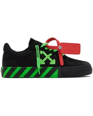 Off-White c/o Virgil Abloh Black Vulcanized Trainers - Green