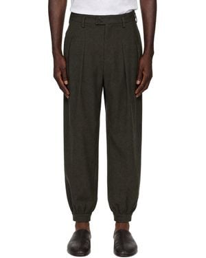 Entire studios Khaki Park Trousers - Black