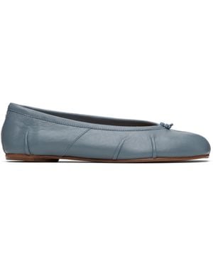 Maison Margiela Ballerines Bleues À Bout Tabi - Noir
