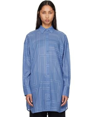 TOTEME Long Summer Shirt - Blue