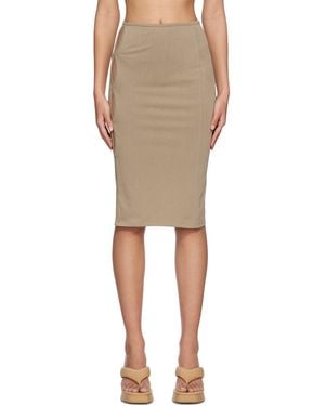 lesugiatelier Cutout Midi Skirt - Black