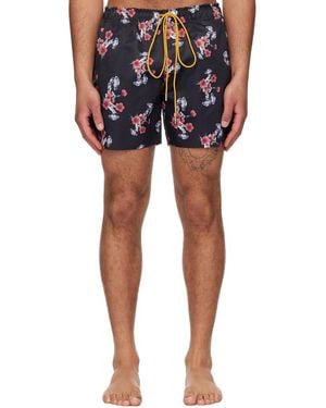 Rhude Turbo Floral Swim Shorts - Blue