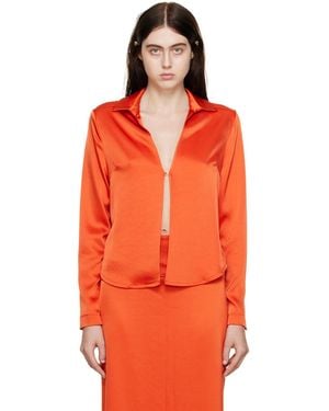 Paris Georgia Basics Ssense Exclusive Hook-Eye Shirt - Orange