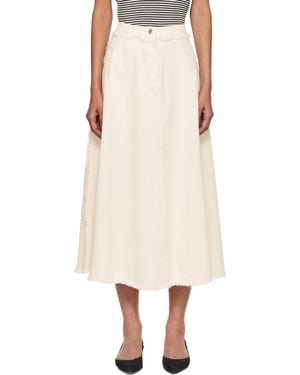 Weekend by Maxmara オフホワイト Alvaro ミディアムスカート - ナチュラル