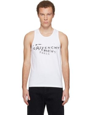 Givenchy Stamp Print Tank Top - White