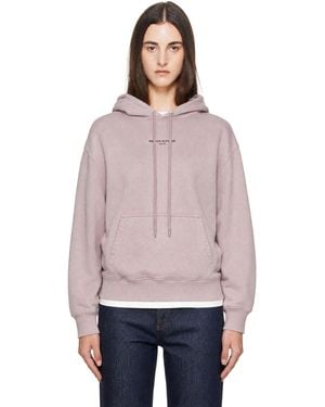 Maison Kitsuné 'Maison Kitsune Paris' Faded Comfort Hoodie - Purple