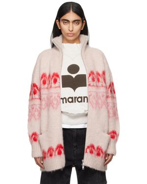 Isabel Marant オフホワイト&レッド Deloris コート