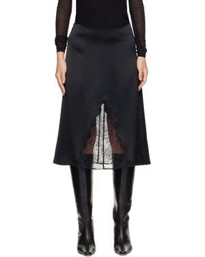 Anine Bing Malou Midi Skirt - Black
