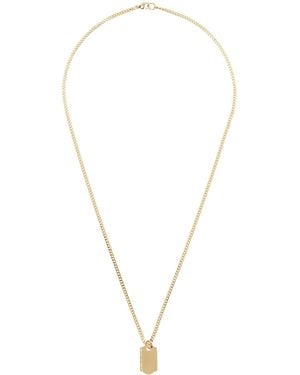 In Gold We Trust Tag Necklace - Metallic