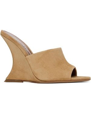 Paris Texas Tan Nina Mules - Black