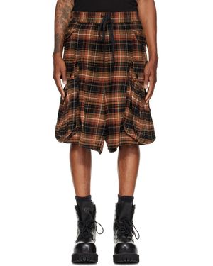 R13 Short Surdimensionné Brun - Marron