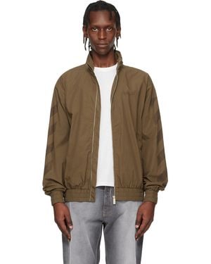 Off-White c/o Virgil Abloh Khaki Diagonal Cotton Track Jacket - Multicolour