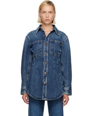 Agolde Wilma Denim Shirt - Blue