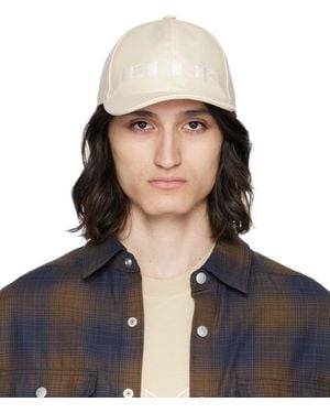 Rick Owens オフホワイト ベースボールキャップ - ブルー