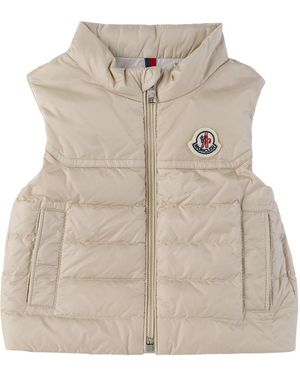 Moncler ベビー｜ベージュ Camelien ダウンベスト - ナチュラル