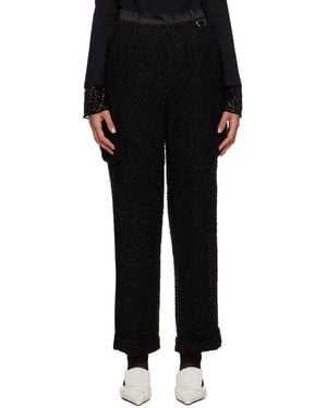 lesugiatelier Wide-Leg Cargo Trousers - Black
