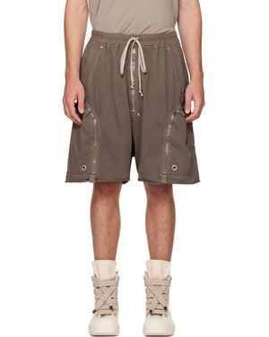 Rick Owens Taupe Tower Bauhaus Shorts - Grey