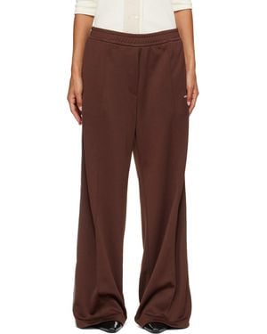 Moncler Techno Poly Zip Up Pants - Brown