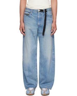 Sacai ブルー Beyondexx ベルト ジーンズ