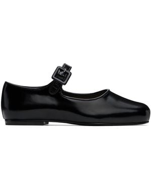 Sandy Liang Mary Jane Pointe Ballerina Flats - Black