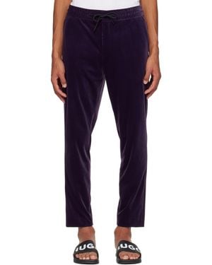 HUGO Purple Slim-fit Pants - Blue