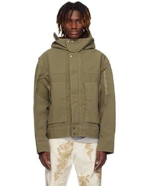 Dries Van Noten Khaki Flap Pocket Jacket - Green