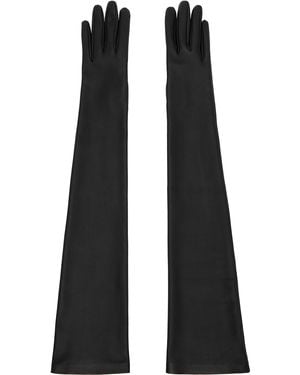 KHAITE Remo Long Gloves - Black