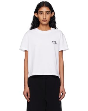 A.P.C. Boxy 'Rue Madame' T-Shirt - White