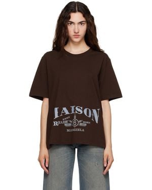 MM6 by Maison Margiela Printed T-Shirt - Black