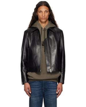 Lanvin Zip Leather Jacket - Black
