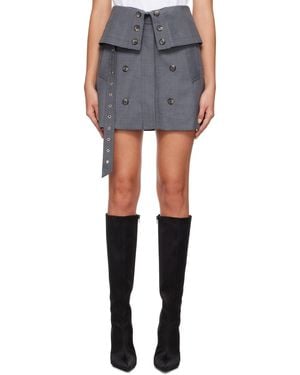 ROKH Flap Miniskirt - Blue
