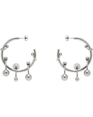 Justine Clenquet Neve Crystal Earrings - Black