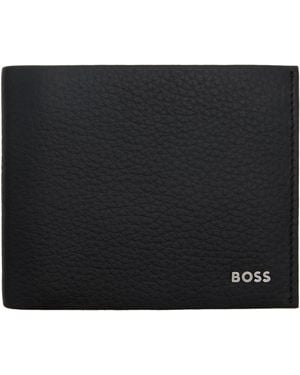 BOSS ブラック Logo Lettering 三つ折り財布