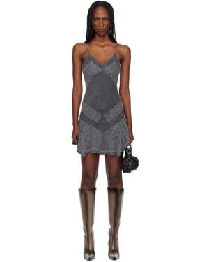 Miss Sixty Knwls Edition Denim Cami Minidress - Black