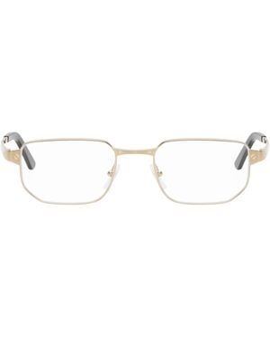 Cartier ゴールド 'Santos De メガネ - ブラック