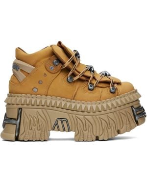 Vetements Tan New Rock Edition Platform Trainers - Metallic