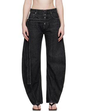 Jean Paul Gaultier 'The Denim Strap' Jeans - Black