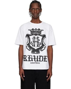 Rhude Oversized Chateau Crest T-Shirt - Black