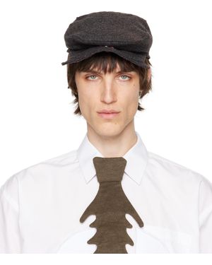 YAKU Chapeau Cap Of Knowledge Noir - Marron