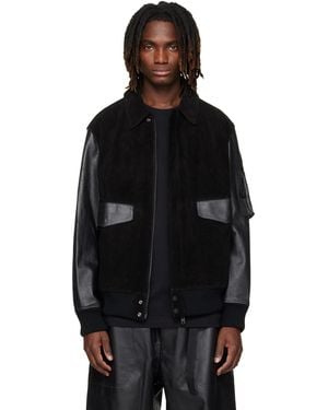 Y-3 Mercedes-Amg F1 Edition Racing Leather Jacket - Black