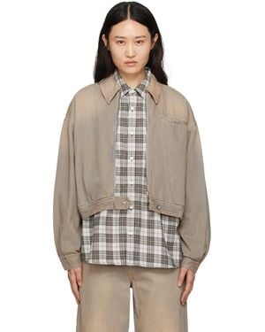 YMC Burnside Denim Jacket - Brown