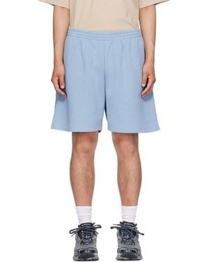 Balenciaga Embroidered Shorts - Blue