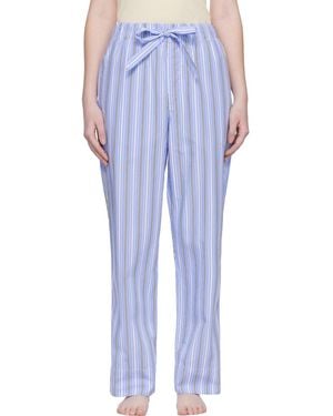 Tekla Poplin Pyjama Trousers - Blue