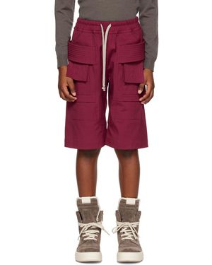 Rick Owens キッズ|ピンク Creatch ショートパンツ - レッド