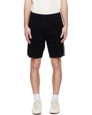 Burberry Check Trim Shorts - Black