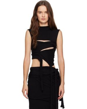 OTTOLINGER Cut Out Knit Top - Black
