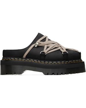 Rick Owens Dr. Martens Edition Quad Sole Megalace Loafers - Black