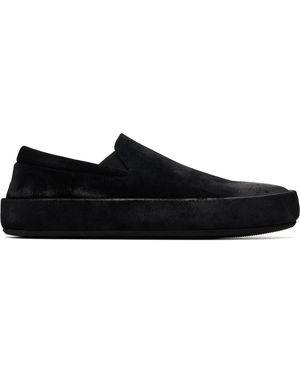 Marsèll Cassapelle Leather Slip On Trainers - Black