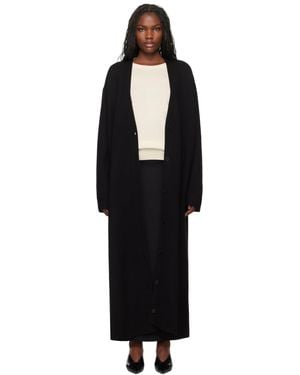 Frankie Shop Emi Long Knit Cardigan - Black